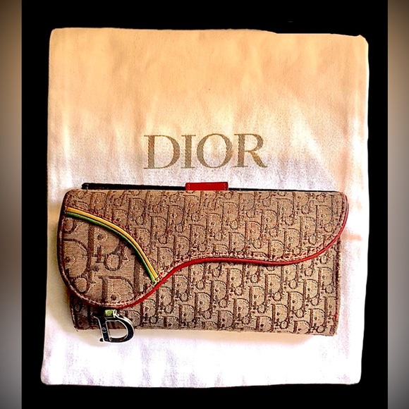 Dior Handbags - ♥️ Christian Dior Rasta Saddle Trotter Long Wallet with Dustbag LIMITED EDITION
